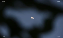 lune du matin 