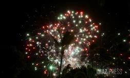 Saint-Denis, le traditionnel feu d'artifice pour le 14 juillet