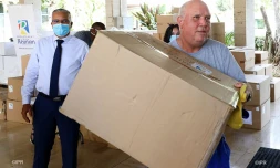 Département distribution de masques aux communes