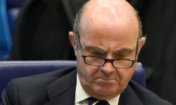 Le ministre espagnol de l'Economie, Luis de Guindos, le 16 juin 2016 Ă Luxembourg