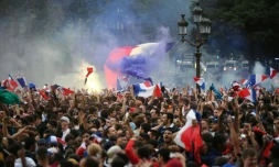 Une fan zone au centre de Paris pour la demi-finale France-Belgique, le 10 juillet 2018