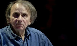 L'écrivain français Michel Houellebecq le 25 avril 2019 à Paris