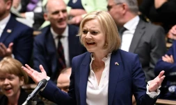 La nouvelle Première ministre britannique Liz Truss au parlement à Londres le 7 septembre 2022