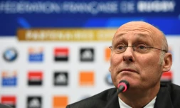 Le président de Fédération française de rugby Bernard Laporte, le 4 décembre 2016 à Marcoussis