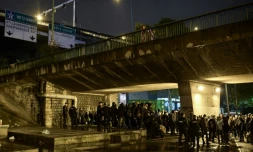 Opération d'évacuation de migrants le 7 novembre 2019 dans le nord-est parisien