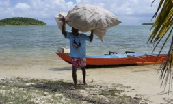 Le bateau de l?expédition Défi Plastik quittait l?île Sainte-Marie à Madagascar le 19 décembre 2017.