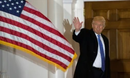 Le président élu Donald Trump à Bedminster dans le New Jersey le 20 novembre 2016