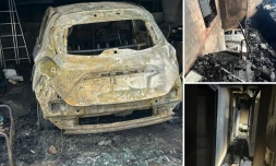 voiture électrique Zoé qui a explosé