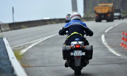 Contrôle de poids lourds Police sur la route du littoral