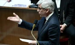 Le ministre délégué chargé de la Santé Frédéric Valletoux, le 28 mai 2024 à l'Assemblée nationale ( AFP / MIGUEL MEDINA )