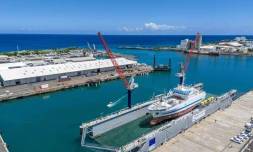 première utilisation grandeur nature du dock flottant