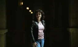 La lieutenant-colonel de gendarmerie Marie-Laure Brunel-Dupin Ă Lyon, le 5 avril 2024 ( AFP / OLIVIER CHASSIGNOLE )