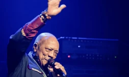 Quincy Jones sur scène lors du Montreux Jazz Festival, en juin 2019. 