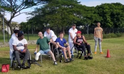 Handisport : à la recherche de futurs champions à la clinique Les Tamarins-Sud