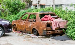 lutte anti vectorielle, épave, voitures