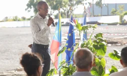 Saint-Denis : le futur gymnase de Champ-Fleuri prend forme