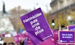 Uen manifestation contre les violences sexuelles et sexistes organisée par le collectif #Noustoutes, à Paris, le 20 novembre 2021 ( AFP / Alain JOCARD )