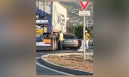 Le Port : la bretelle du giratoire du Sacré Coeur fermée dans le sens nord-sud accident