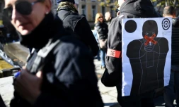 Manifestation de policiers le 8 novembre 2016 à Marseille