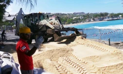 L\'esplanade de Roches Noires en travaux