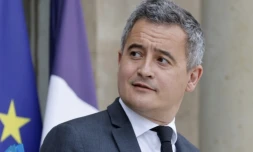 Le ministre de la Justice, Gérald Darmanin, le 16 avril 2025 à Paris ( AFP / Ludovic MARIN )