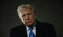 Le président américain Donald Trump à la base Andrews dans le Maryland, le 2 février 2025 ( AFP / Jim WATSON )