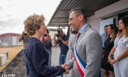 Marie Guévenoux en visite au Port