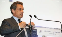 L\'ex-président français Nicolas Sarkozy à Kriegsheim, dans l\'est de la France, le 9 juillet 2016