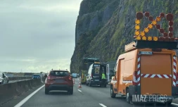 Poids lourd en panne route du littoral
