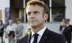 Le président Emmanuel Macron, le 23 septembre 2023 à Marseille ( POOL / Sebastien NOGIER )