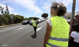 boulevard Lancastel bloqué par les Gilets jaunes