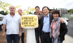 Le Tampon : inauguration d'un nouveau giratoire et d'un parking Ă Terrain Fleury&