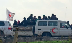 Evacuation des civils d'Alep, en Syrie, le 16 décembre 2016
