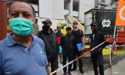 Hôtel de Saint-Denis : grève des salariés en charge de la rénovation 