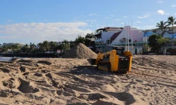désensablement, port de Saint-Gilles, plage, roches noires, Ermitage, travaux