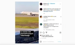 Deux avions de ligne font la course en plein vol 