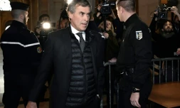 Jérôme Cahuzac à son arrivée au palais de justice le 8 décembre 2016 à Paris