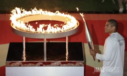 La flamme olympique Réunion saint-paul 