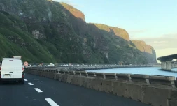 bouchon vers le sud route du littoral