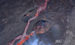 capture d'écran webcam de l'observatoire volcanologique)