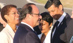 François Hollande et Ericka Bareigts,
