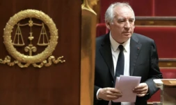 Le Premier ministre François Bayrou le 3 février 2025 à l'Assemblée nationale à Paris ( AFP / Bertrand GUAY )