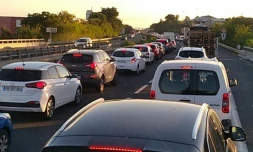 bouchon route du littoral