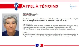 Saint-Paul : un appel à témoin lancé pour retrouver Jacqueline Teysseyre, 78 ans [?]