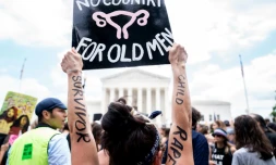 Une manifestation pour le droit à l'avortement devant la Cour suprême à Washington le 24 juin 2022