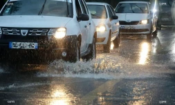pluie route du littoral 