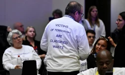 Dans la salle d'audience du procÚs de Salah Abdeslam, à l'heure du prononcé des peines, le 15 septembre 2023 à Bruxelles