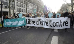 "Marche pour la vie", contre l'avortement, le 25 janvier 2015 à Paris
