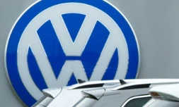 Le logo des voitures Volkswagen, le 29 septembre 2015 chez un distributeur américain de Woodbridge, en Virginie