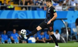 Le défenseur croate Duje Caleta Car face à la Russie, lors du Mondial, le 26 juin 2018 à Rostov
